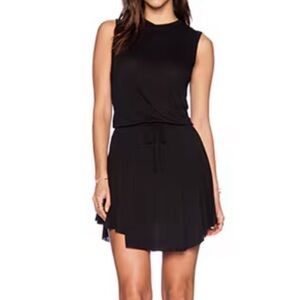 A.L.C Black Georgina Dress With Tie Waist Size XS